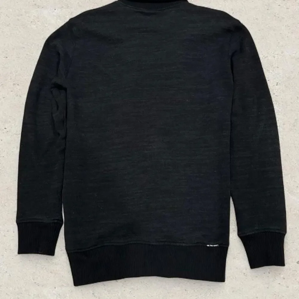 Vans Men's Shawl Collar Cardigan Sweater Heathered Charcoal Black size L